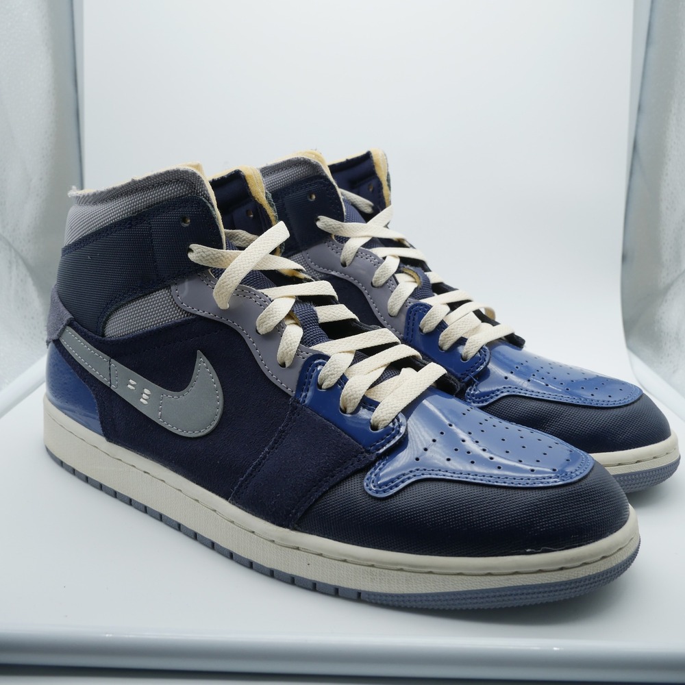 Jordan 1 Mid Se Craft Obsidian French Blue Ashen Slate White DR8868-400 Mens 11